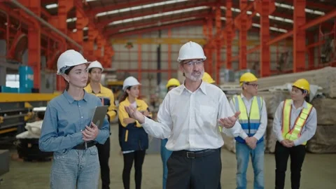 Manager leader talking with camera hands clapping for celebrate to successful Видео 237006811