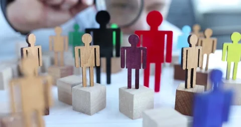 Manager looking for job candidates 4k movie slow motion Stock Footage 191857542