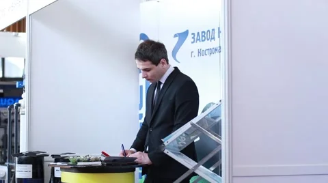 Manager making notes Stock Footage 62647581