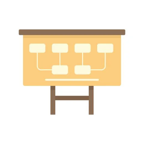 Manager network banner icon flat isolated vector Stock Illustration