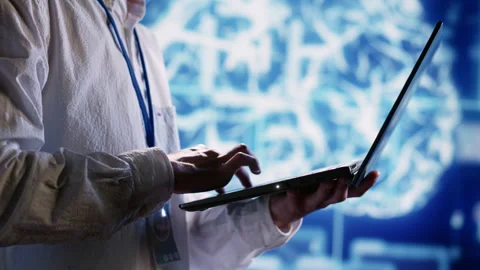 Manager overseeing AI systems Stock Footage 250293329