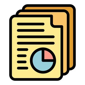 Manager papers icon vector flat 스톡 일러스트