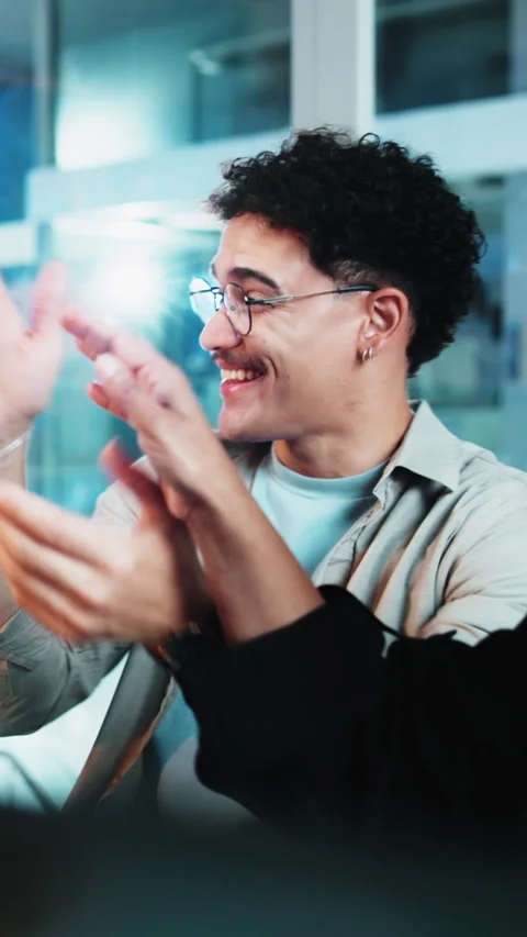 Manager, people and high five in office with success, achievement or good review Stock Footage 333234962