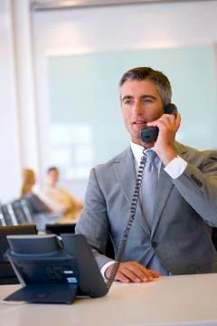 Manager on the phone Foto stock