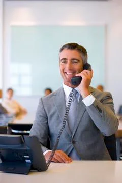 Manager on the phone Stock Photos