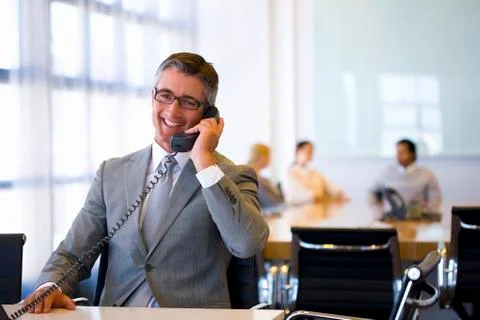Manager on the phone Stock Photos
