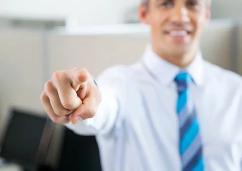 Manager Pointing At You Stock Photos