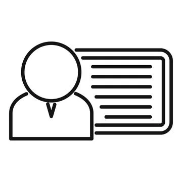Manager presenting business plan using interactive whiteboard イラスト素材