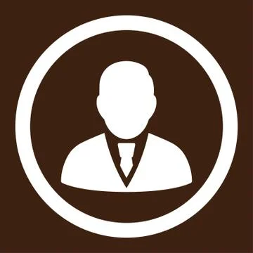 Manager Rounded Vector Icon Stock-Illustration