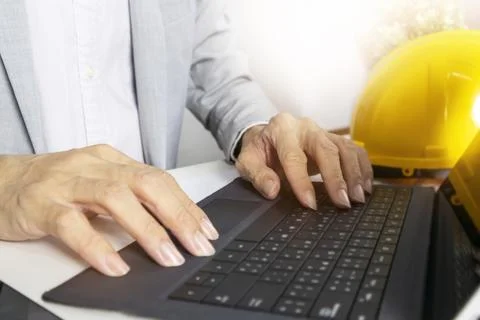 Manager schedules projects and reports business reports. Stock Photos