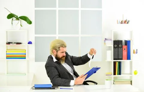 Manager solving business problems. Businessman in charge successful business 写真素材