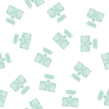 Manager speak about delivery glyph seamless pattern イラスト素材