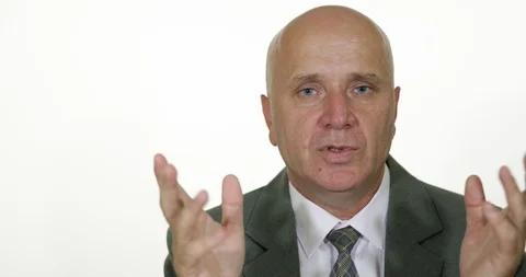 Manager Speech in Interview Talking Confident About Financial Issues 스톡 동영상 102262507