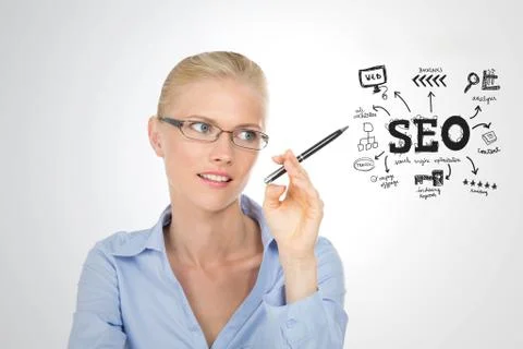 Manager speech Foto stock