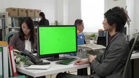 Manager talking with gestures in web conference Stock Footage 179839192