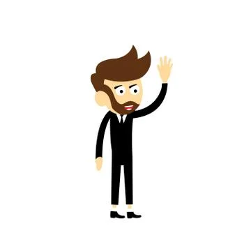 Manager vector cartoon Stock Illustration