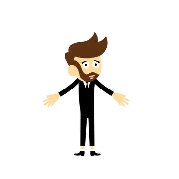 Manager vector cartoon Stock Illustration