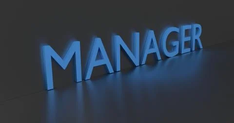 Manager Word Stock-Illustration