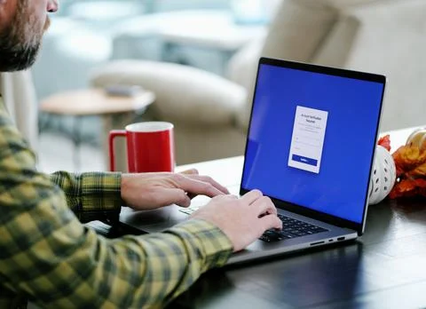 Manager Working Remotely Falls Victim to Malware Stock Photos