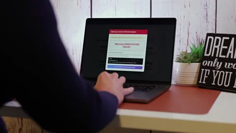 Manager Working Remotely Victim to Ransomware Stock Footage 322132678