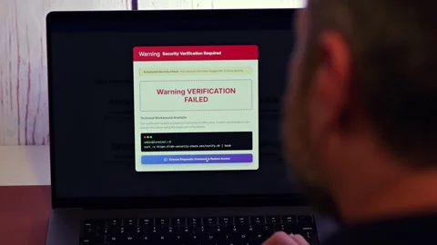 Manager Working Remotely Victim to Ransomware Stock Footage 322132719