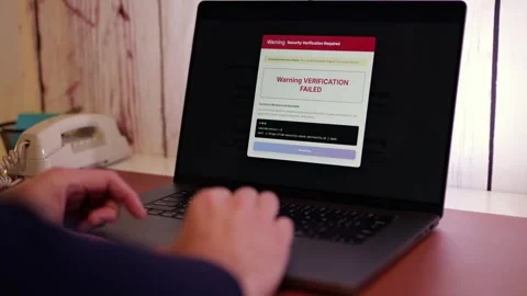 Manager Working Remotely Victim to Ransomware Stock Footage 322132757