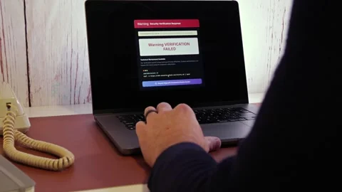 Manager Working Remotely Victim to Ransomware Stock Footage 322132944