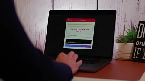 Manager Working Remotely Victim to Ransomware Stock Footage 322133042