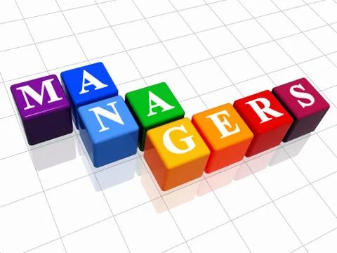 Managers in colour Stock Illustration
