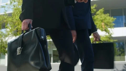 Managers going through the street Stock Footage 120664896