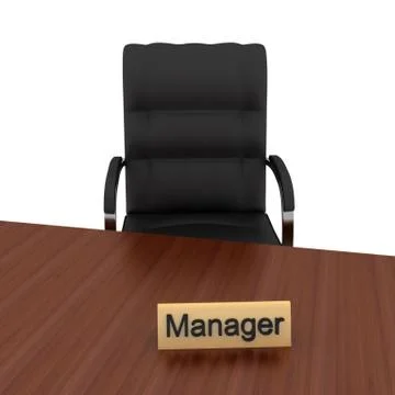 Manager's seat Stock Illustration