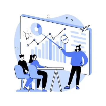 Managers workshop abstract concept vector illustration. Stock Illustration