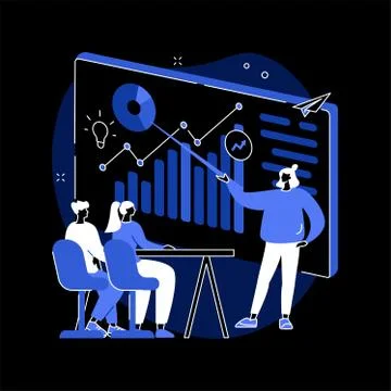 Managers workshop abstract concept vector illustration. Stock Illustration