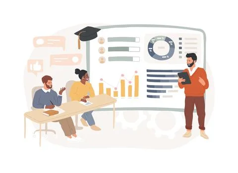 Managers workshop isolated concept vector illustration. Ilustración de archivo