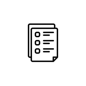 Managing and Tracking Documents with Survey Tracklist Stock Illustration