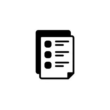 Managing and Tracking Documents with Survey Tracklist Stock Illustration