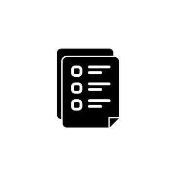 Managing and Tracking Documents with Survey Tracklist Stock Illustration