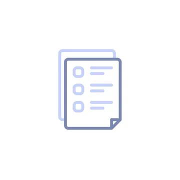 Managing and Tracking Documents with Survey Tracklist Stock Illustration