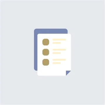 Managing and Tracking Documents with Survey Tracklist Stock Illustration