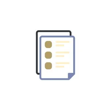 Managing and Tracking Documents with Survey Tracklist Stock Illustration