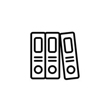 Managing Archive History with a Stackfolder System Stock Illustration