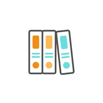 Managing Archive History with a Stackfolder System Stock Illustration