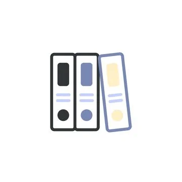 Managing Archive History with a Stackfolder System Stock Illustration