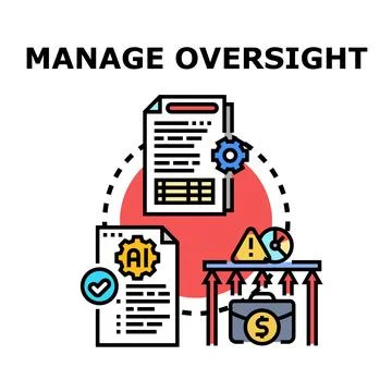 Managing corporate oversight with ai driven business process control Stock Illustration