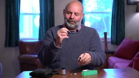 Managing diabetes properly Stock Footage 167032353