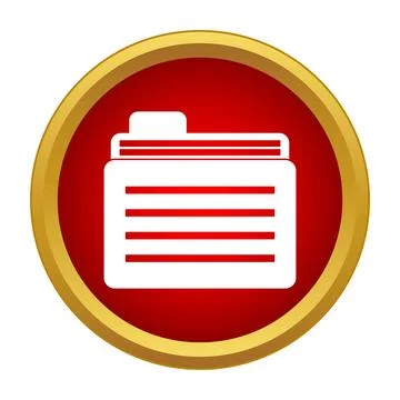 Managing digital folders and documents storage icon 스톡 일러스트