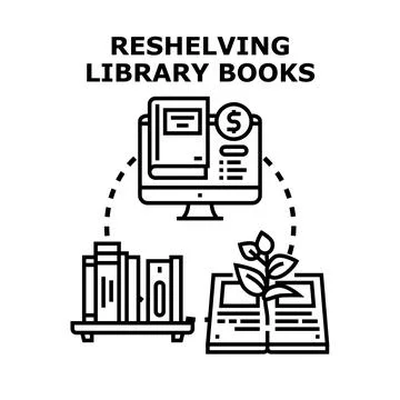Managing educational content and digital book learning Stock Illustration