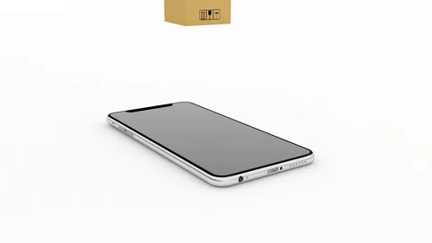 Managing mail logistics through the phone, smartphone. 131 Stock-Footage 101322689