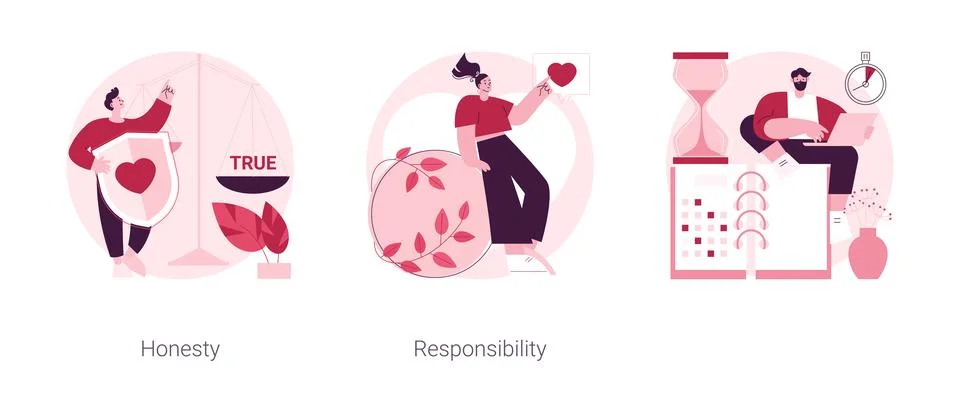 Managing position abstract concept vector illustrations. Illustrazione stock