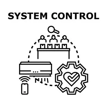 Managing system control and optimizing operational efficiency Stock Illustration